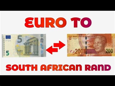 1 South African rand to Euros Exchange Rate. Convert ZAR/EUR .